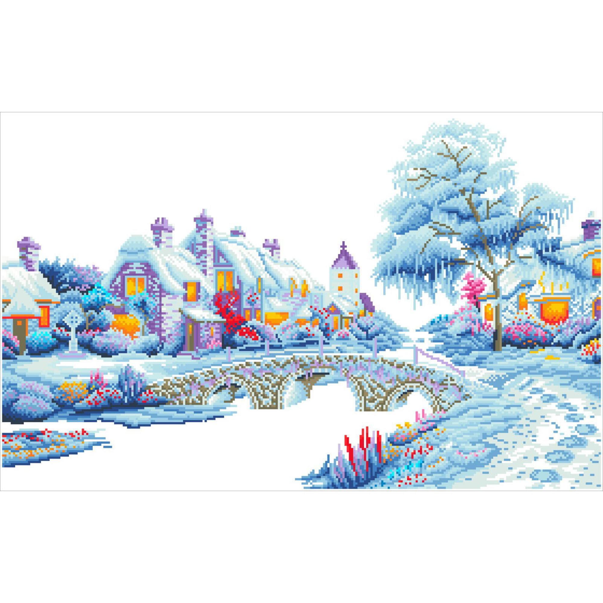 Diamond Dotz® Winter Village Diamond Painting Kit